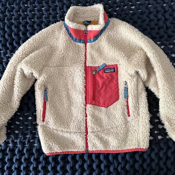 AMAZING LIMITED EDITION PATAGONIA KIDS' RETRO-X FLEECE JACKET XS 5/6